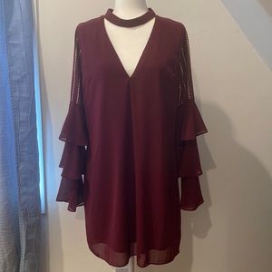 Crazy4bling Soieblu burgundy dress